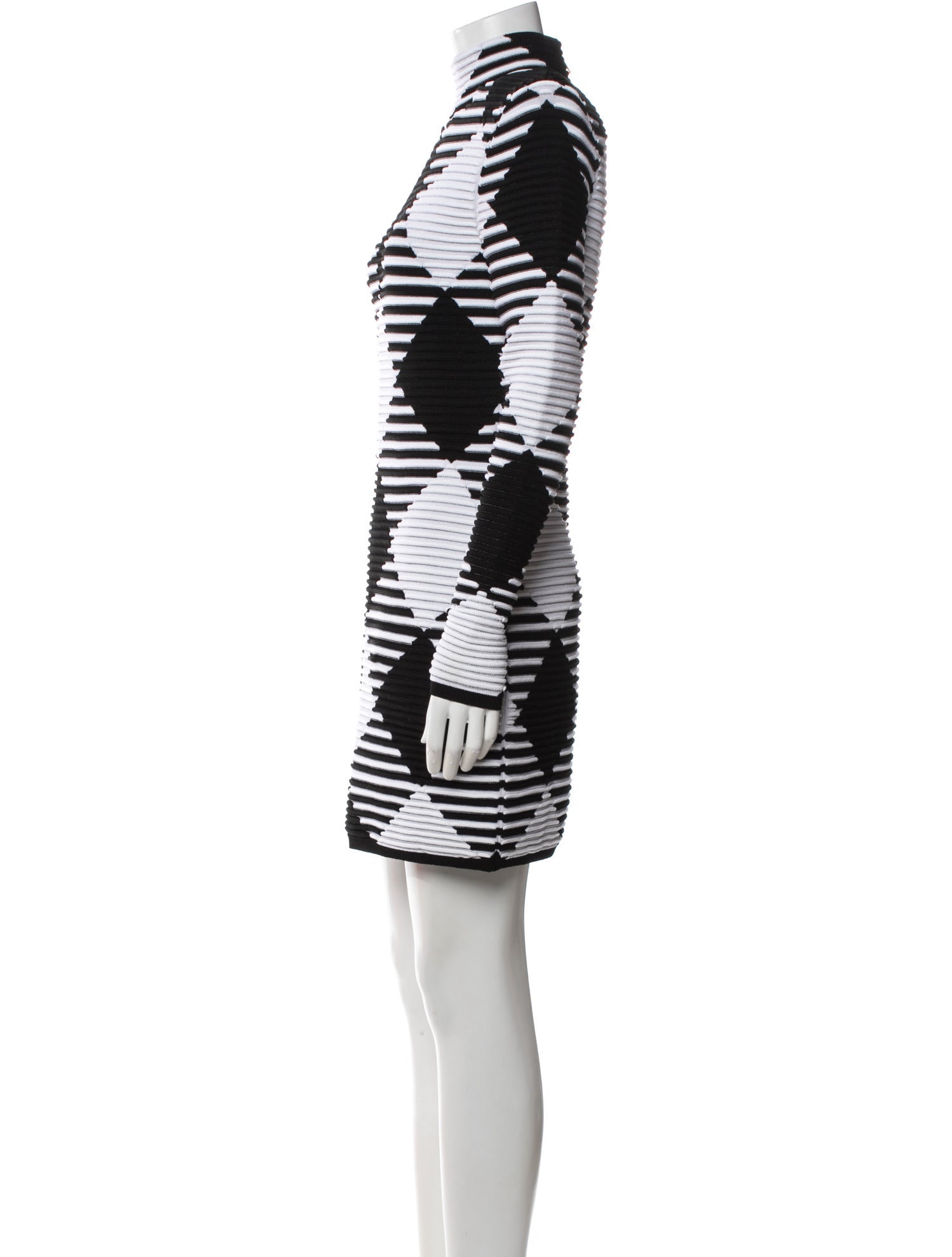 Balmain Plaid Print Mini Dress w/ Tags