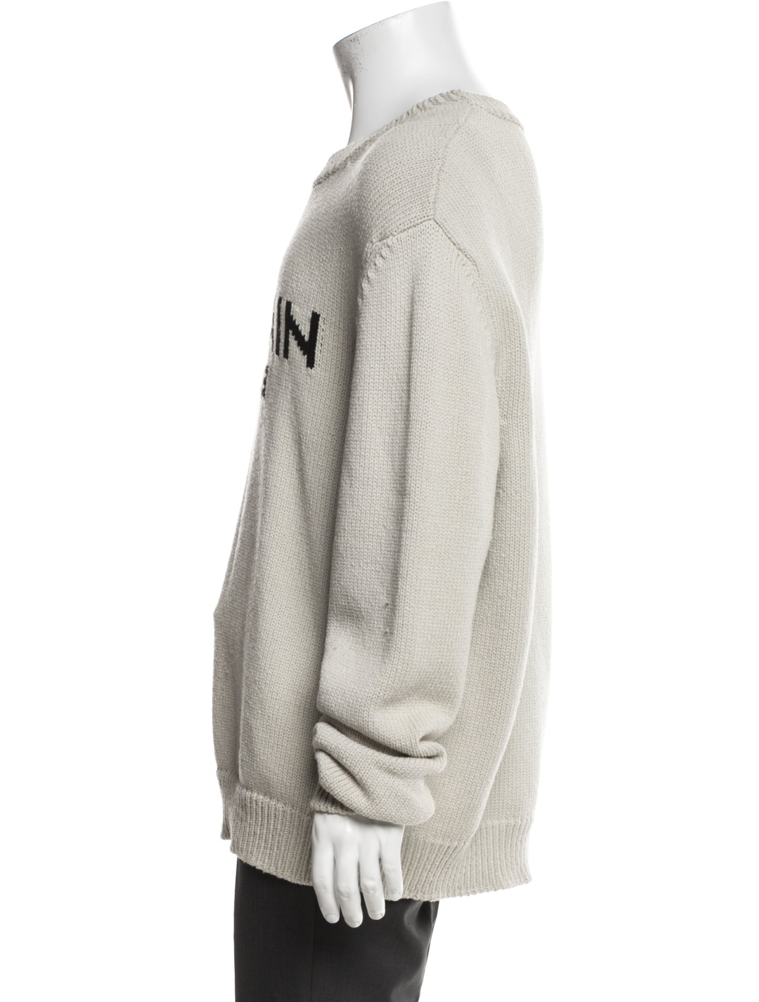 Balmain Wool Graphic Print Pullover