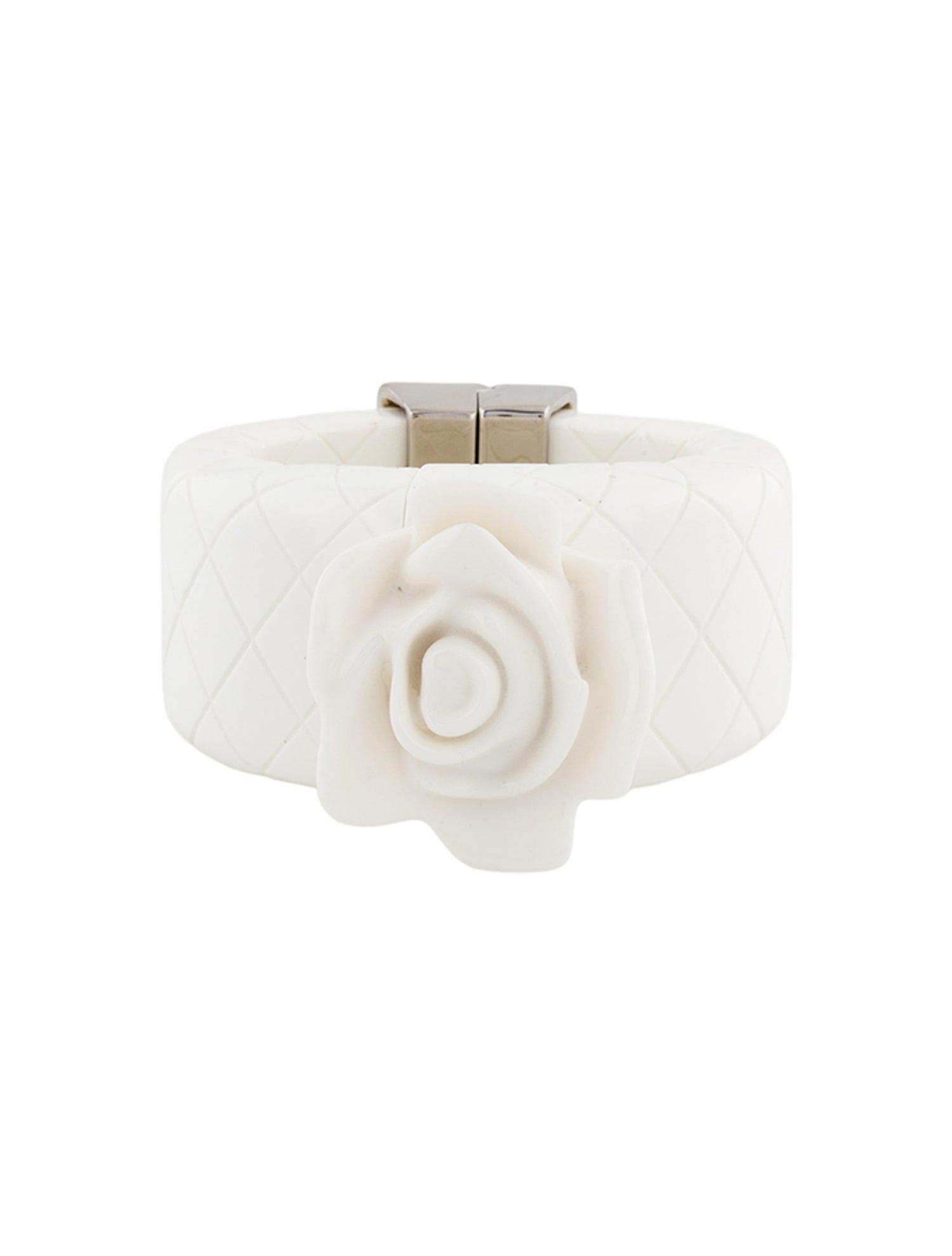 Balmain Resin Rose Cuff Bracelet