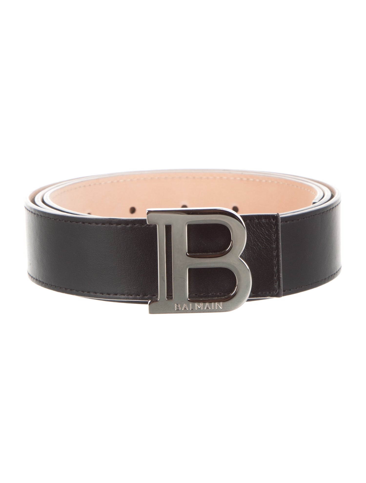 Dior Homme D-Point Perforated Leather Belt - Black Belts