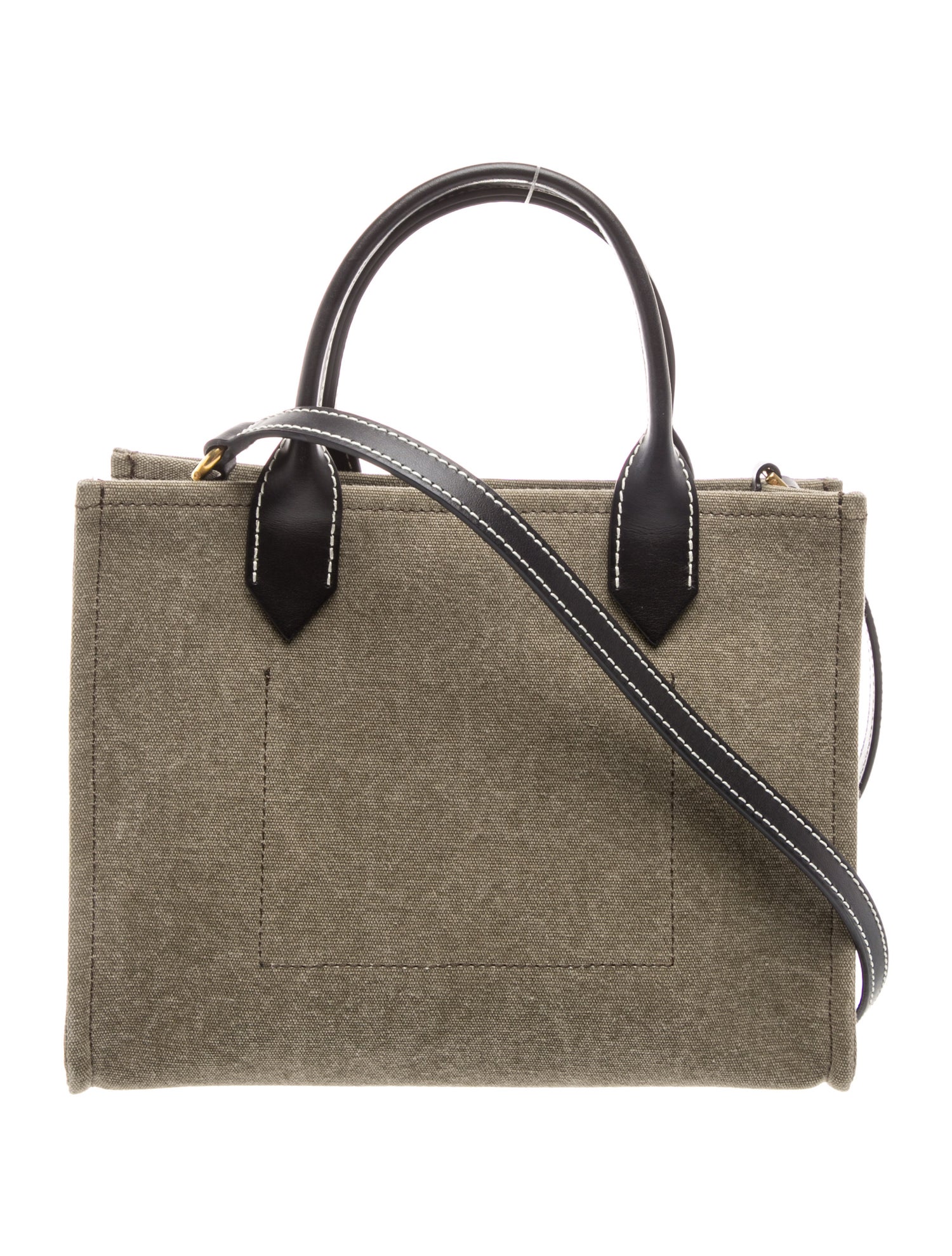 とうい※【新品・未使用】2018SS BALMAIN デニム バックパック Balmain Canvas Top Handle Bag - Green Handle Bags, Handbags