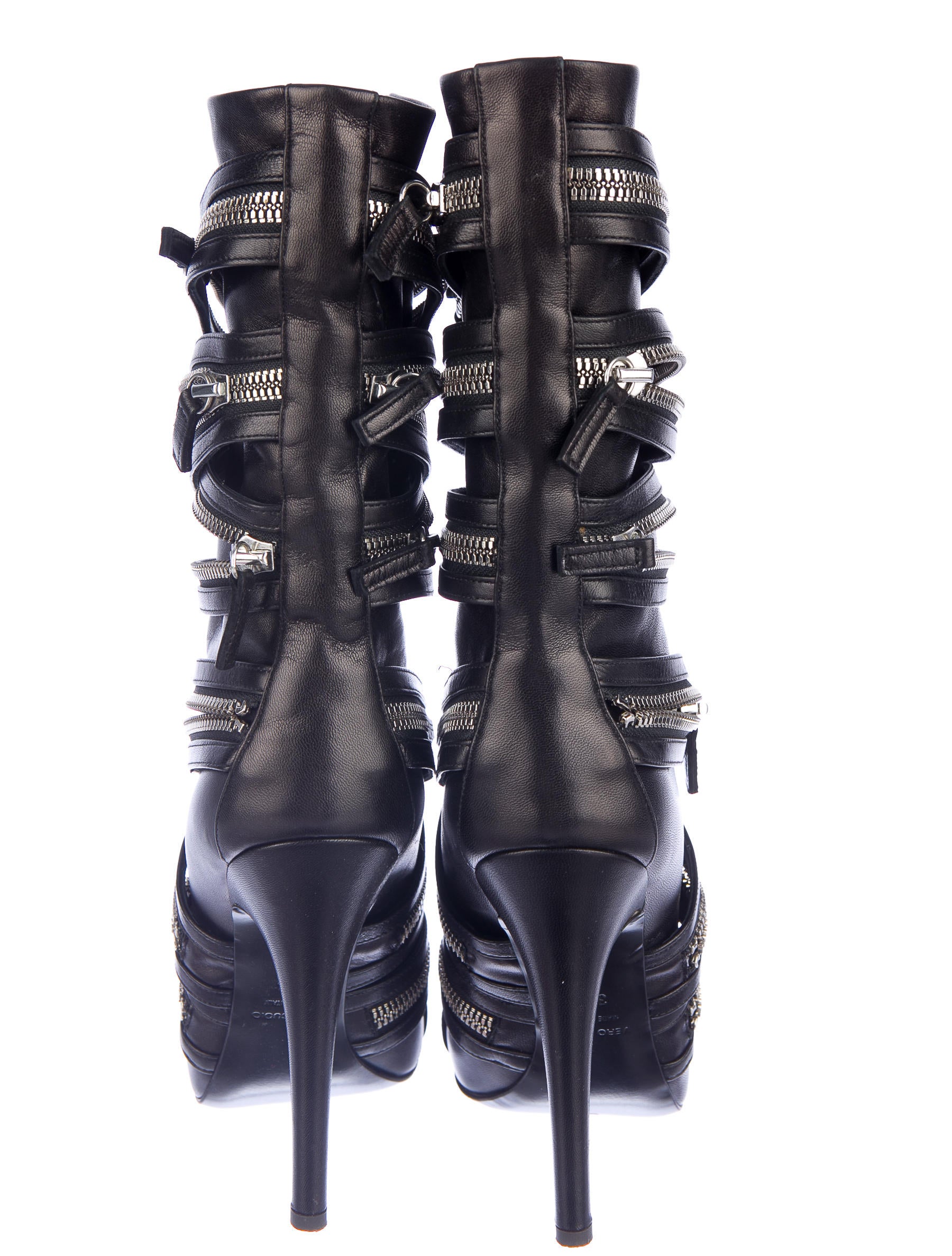 Balmain x Giuseppe Zanotti Zipper Boots - Black Boots, Shoes