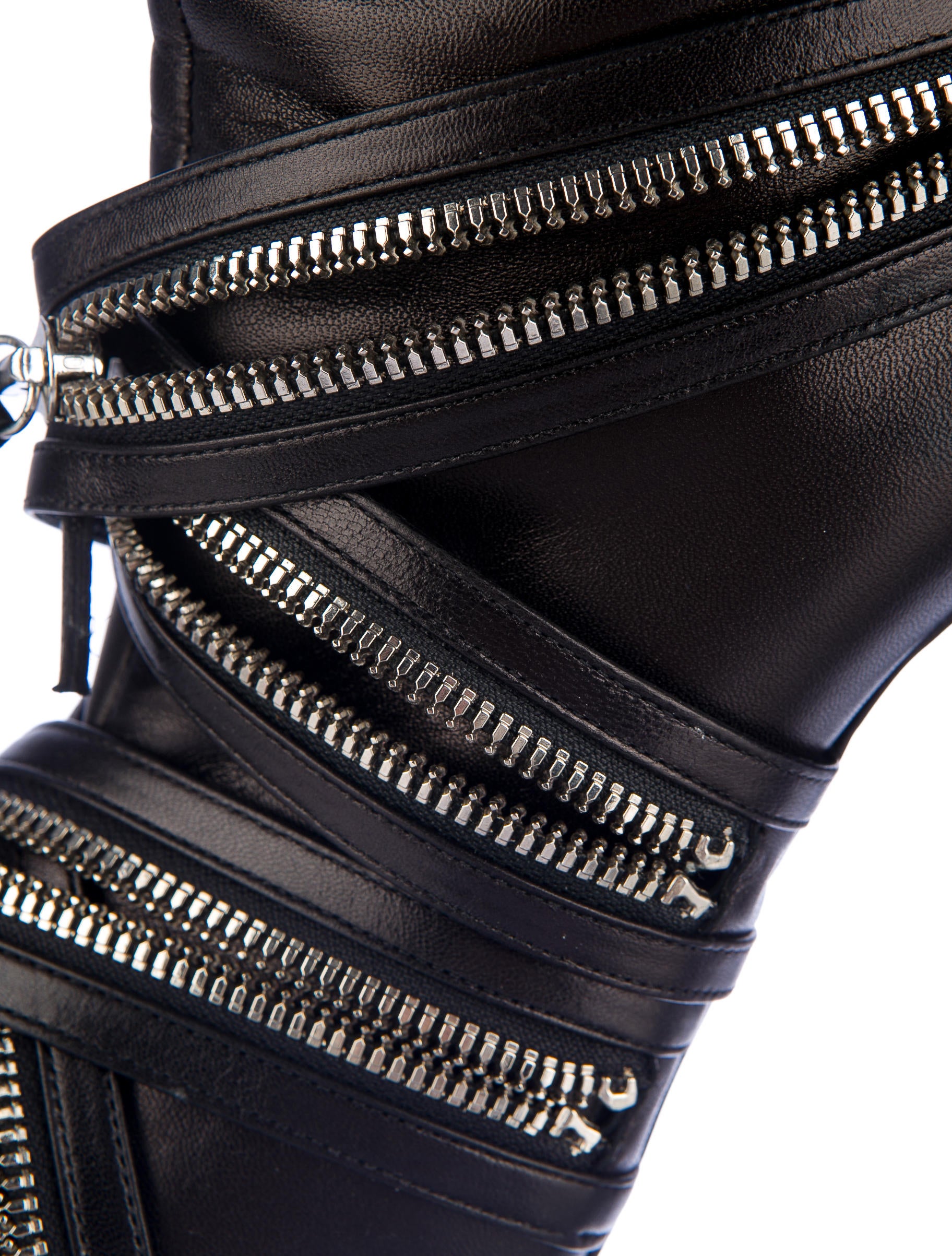 Balmain x Giuseppe Zanotti Zipper Boots - Black Boots, Shoes