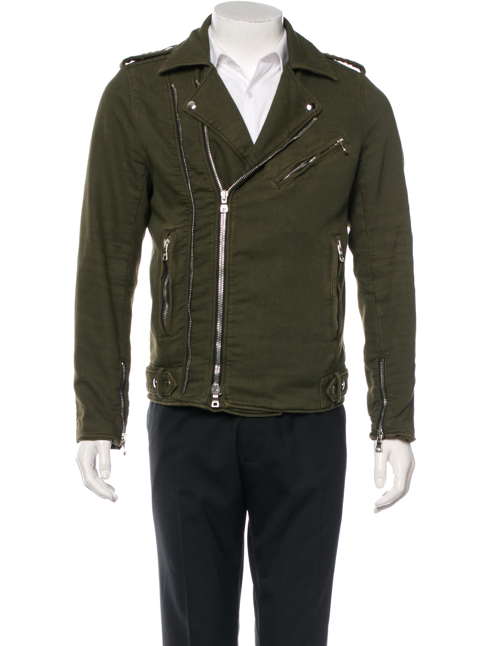 Balmain Motorcycle Jacket Clothing BAM21235 The RealReal