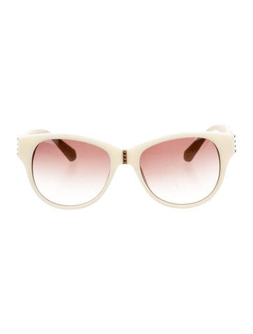 Balmain Logo-Embellished Oversize Sunglasses