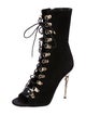 Balmain Ava Defile Lace-Up Boots