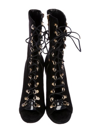 Balmain Ava Defile Lace-Up Boots