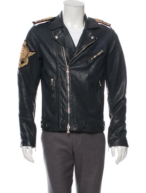 Balmain Leather Moto Jacket