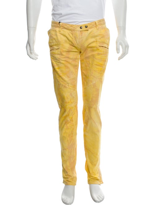 Balmain Dyed Skinny Jeans yellow