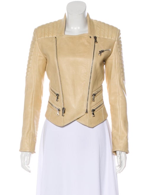 Balmain Leather Moto Jacket