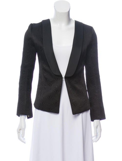 Balmain Textured Shawl Collar Blazer Black