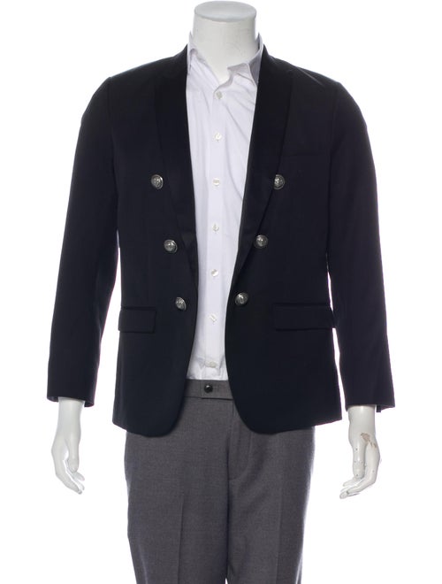 Balmain Wool Tuxedo Jacket black