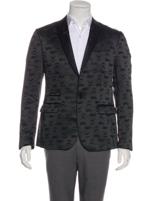 Balmain Embroidered Tuxedo Jacket black