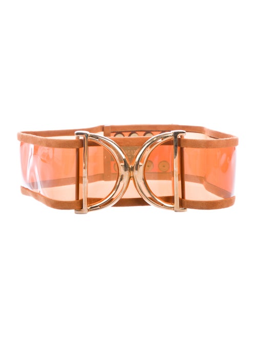 Balmain Oversize Waist Belt Orange