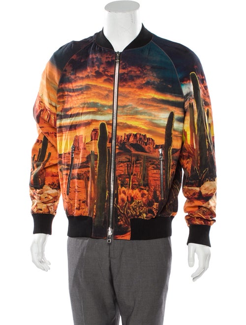 Balmain Grand Canyon Bomber Jacket orange