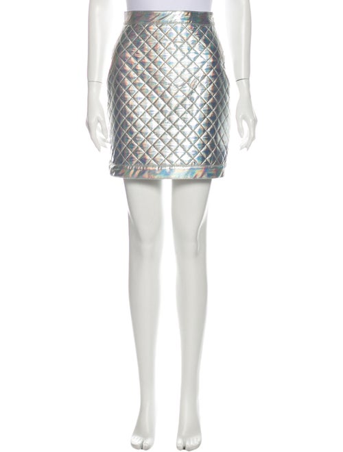 Balmain Mini Skirt Metallic