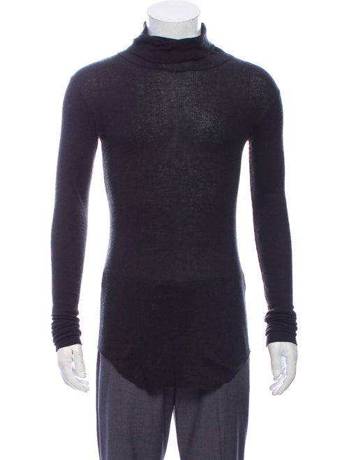 Balmain Turtleneck Long Sleeve Pullover Grey