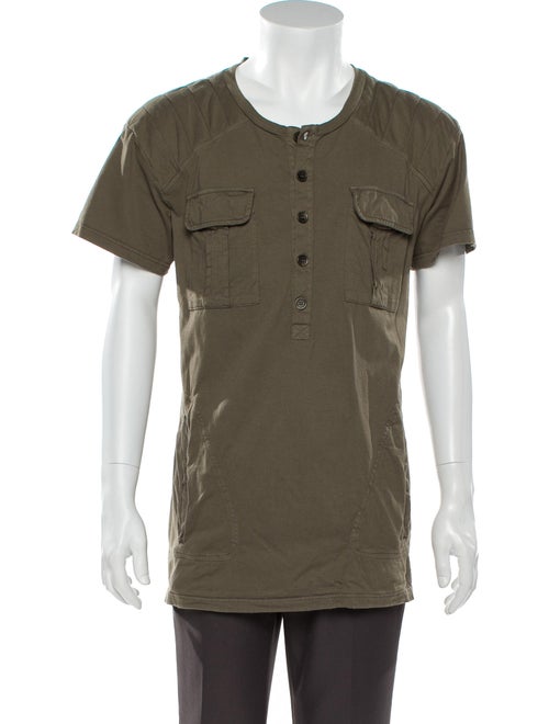 Balmain Short Sleeve Shirt Green
