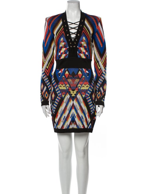 Balmain Printed Mini Dress