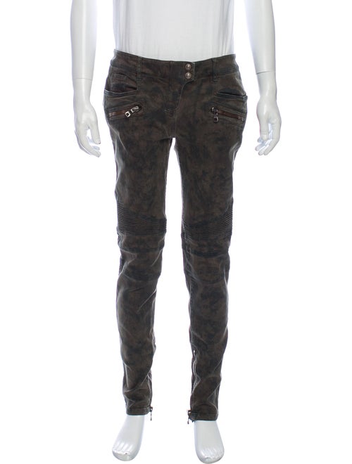 Balmain Skinny Jeans Green