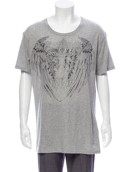Balmain 2015 Graphic Print T-Shirt Grey