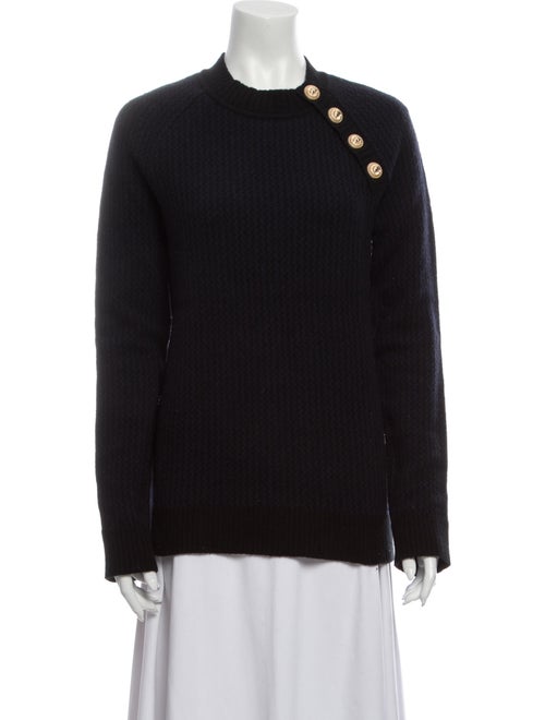 Balmain Merino Wool Crew Neck Sweater Wool