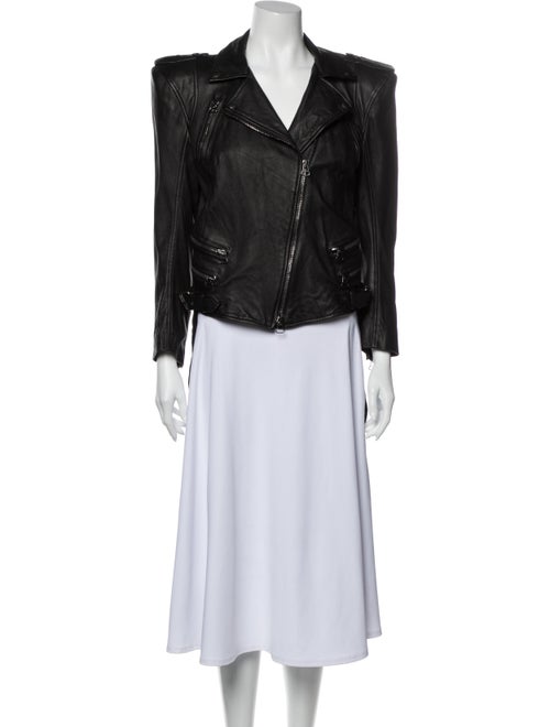 Balmain Biker Jacket Brown