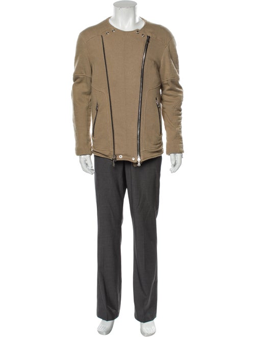 Balmain Moto Moto Jacket Brown