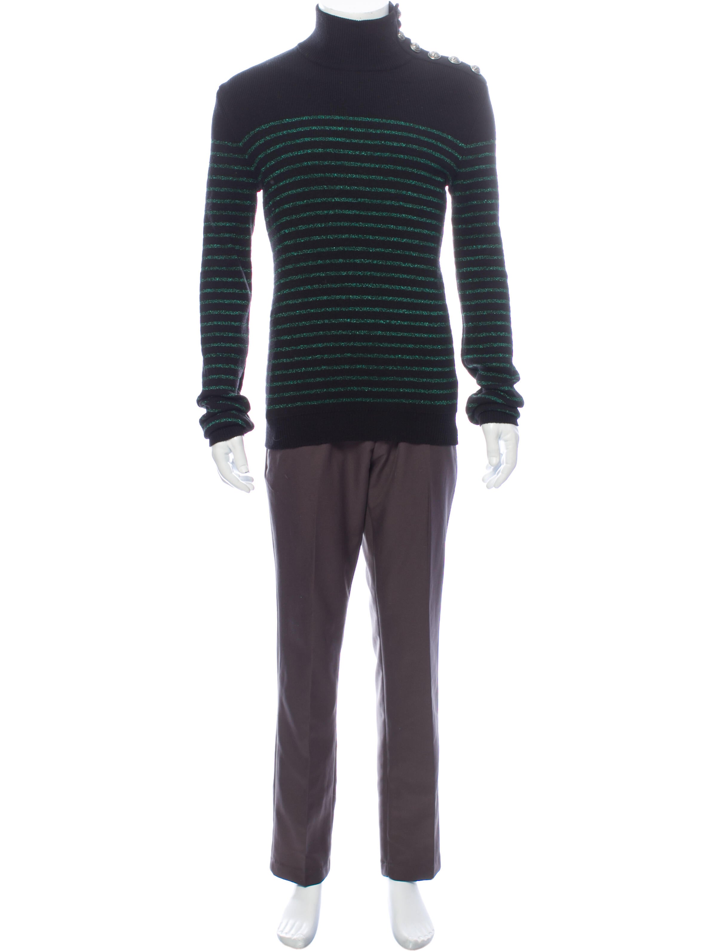 Balmain Wool Striped Pullover