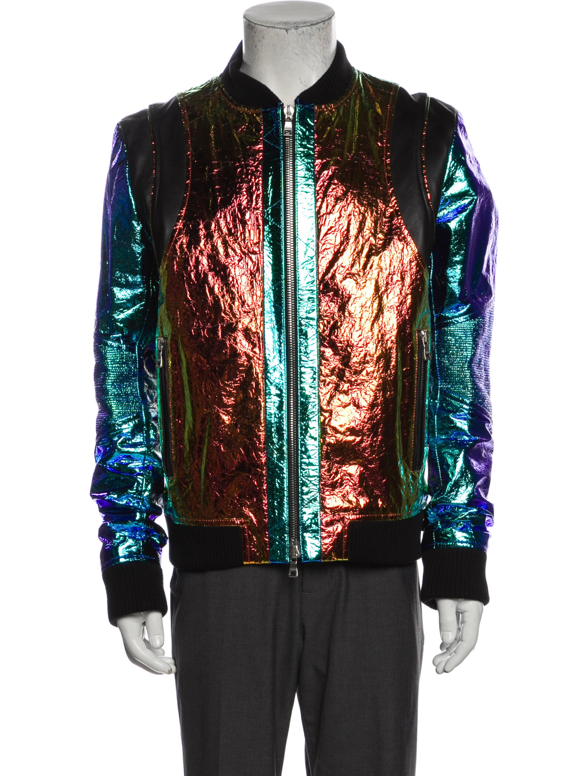 Balmain Printed Moto Jacket w/ Tags
