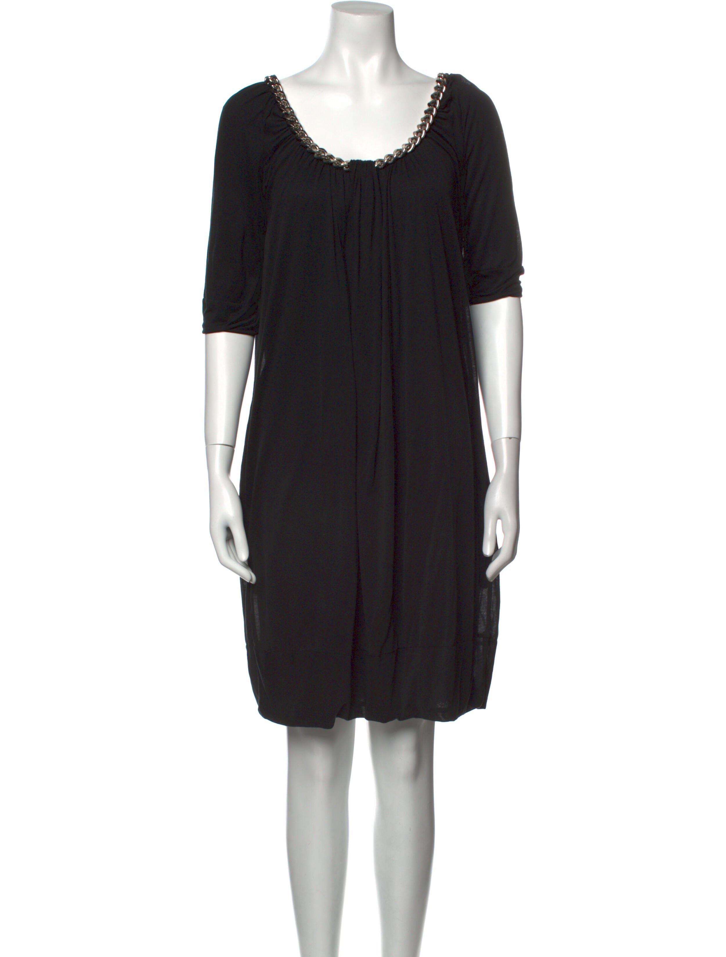 Balmain Scoop Neck Mini Dress