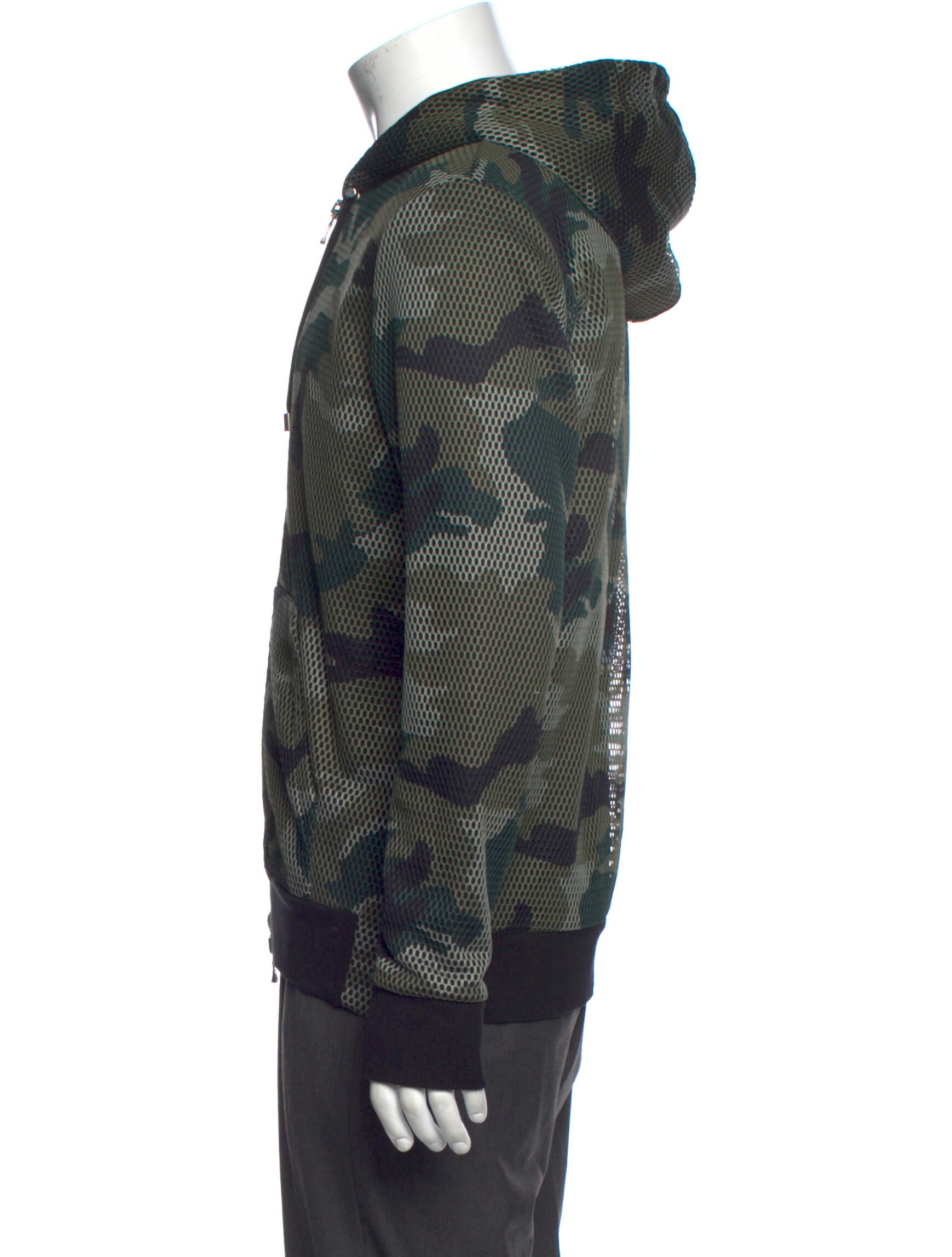Balmain Tie-Dye ZIp-Up Sweatshirt 