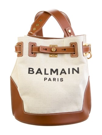 Balmain B Army Canvas Bucket Bag
