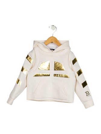 Balmain Boys' Gold Embossed Hoodie
