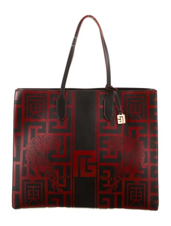 Balmain Leather Zodiac Tote