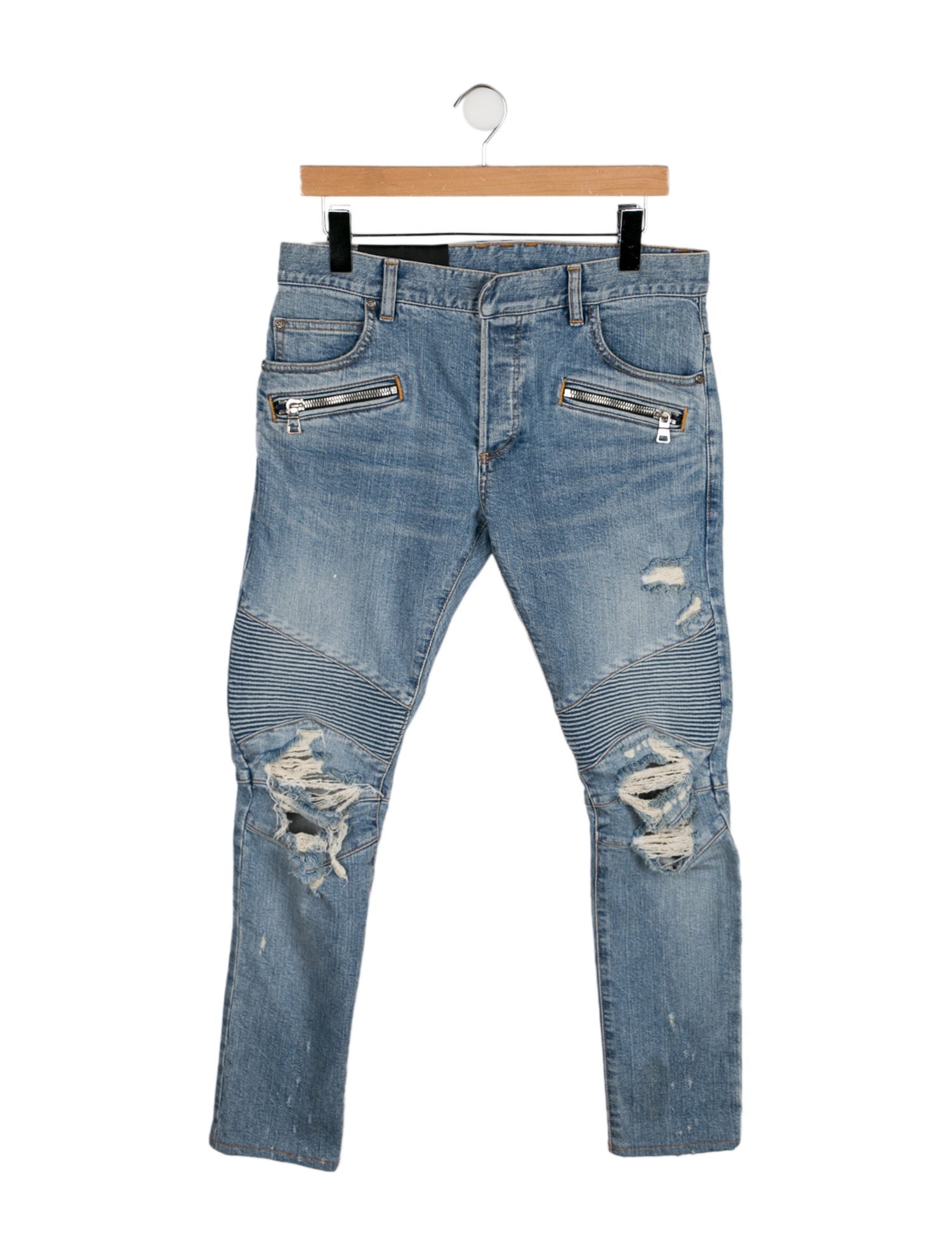 Balmain Moto Jeans
