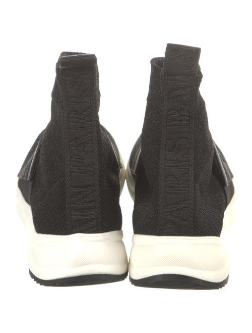 Balmain Printed Glitter Accents Sock Sneakers