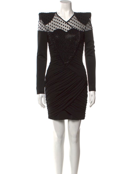 Balmain Crystal Embellished Mini Dress