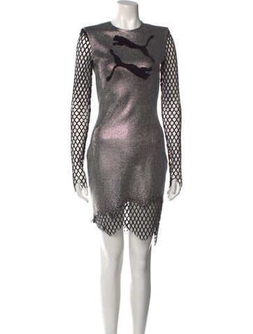 Balmain x Puma Dresses Crew Neck Mini Dress US 0; IT 36 | XS