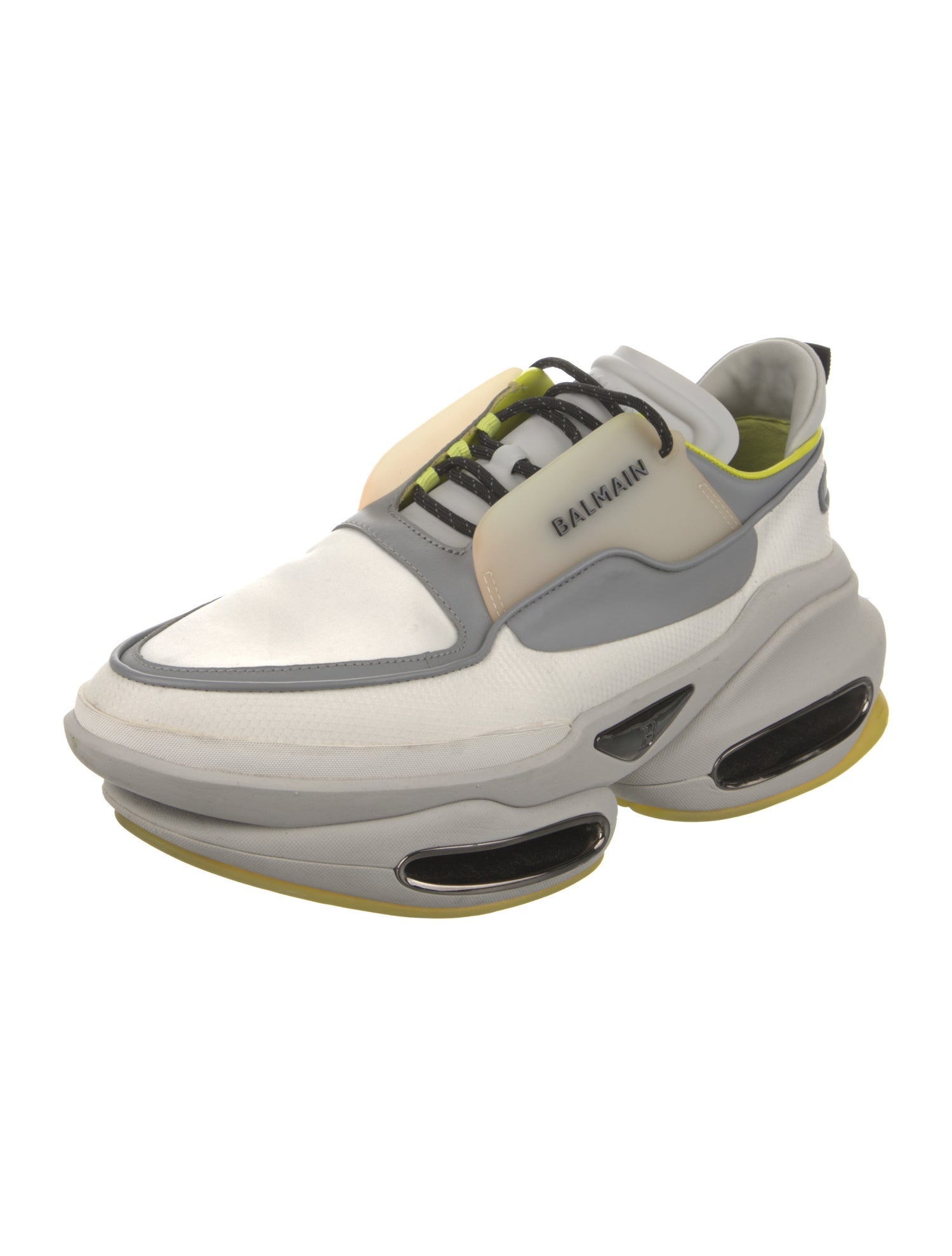 Balmain Colorblock Pattern Sneakers