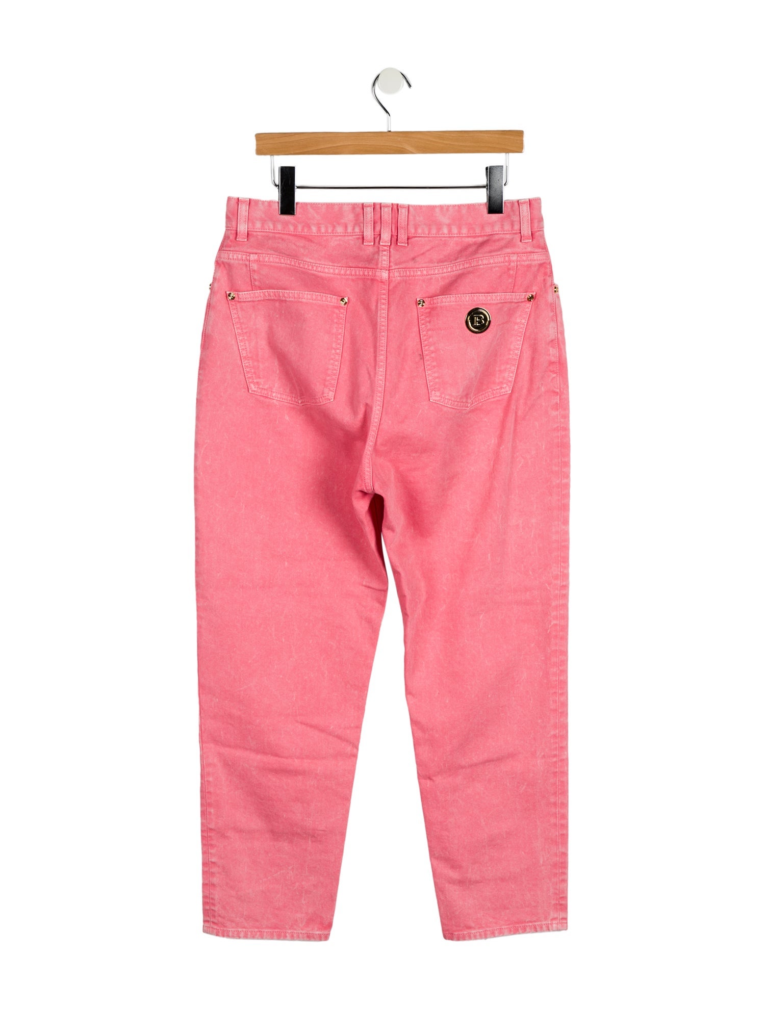 Balmain High-Rise Straight Leg Jeans w/ Tags