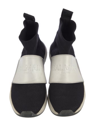 Balmain Colorblock Pattern Sock Sneakers