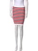 Balmain Striped Mini Skirt