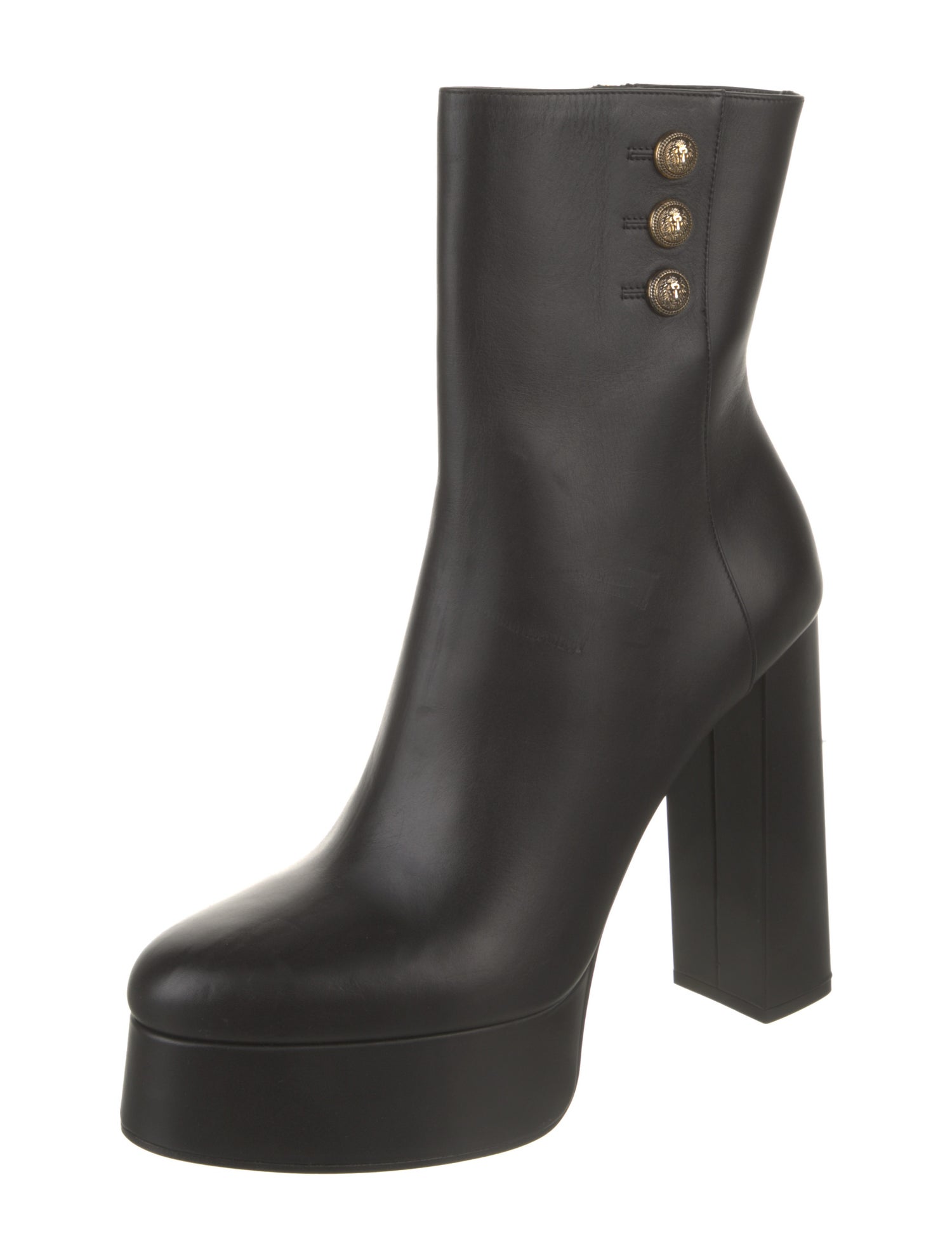 Balmain Leather Studded Accents Sock Boots