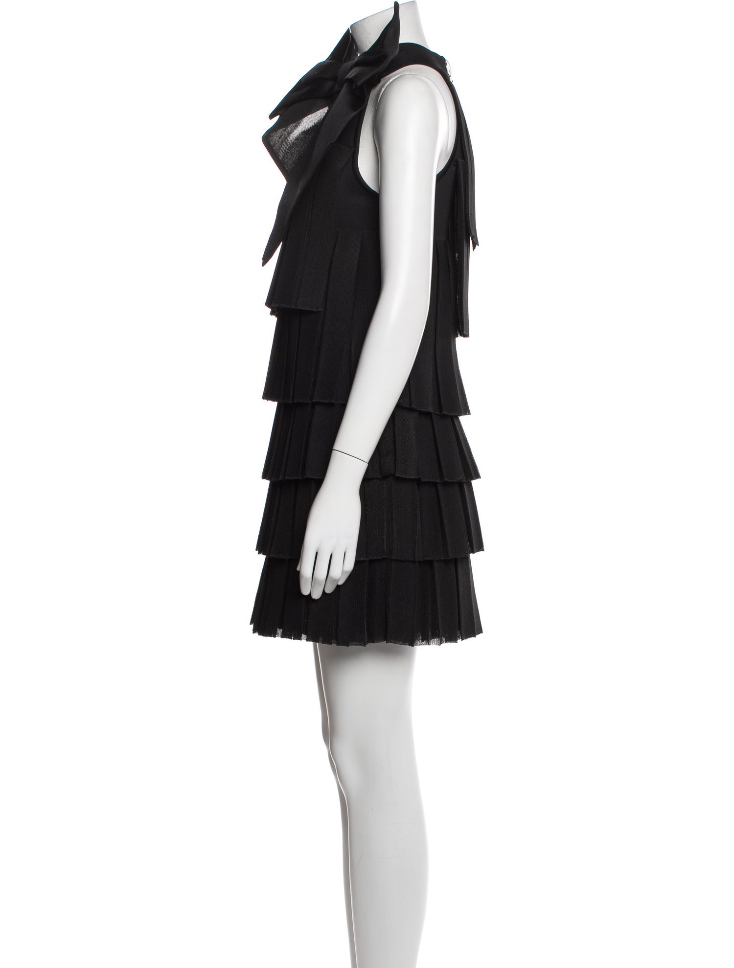 Balmain Mock Neck Mini Dress