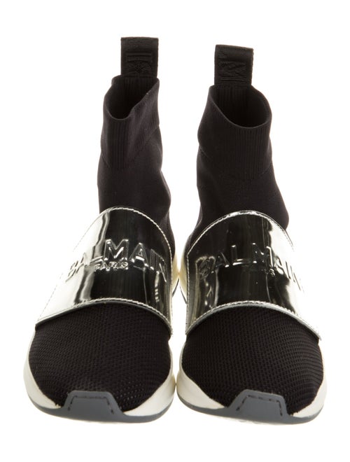 Balmain Colorblock Pattern Sock Sneakers