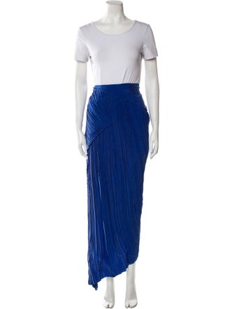 Balmain Colorblock Pattern Pleated Accents Skirt Set