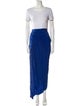Balmain Colorblock Pattern Pleated Accents Skirt Set