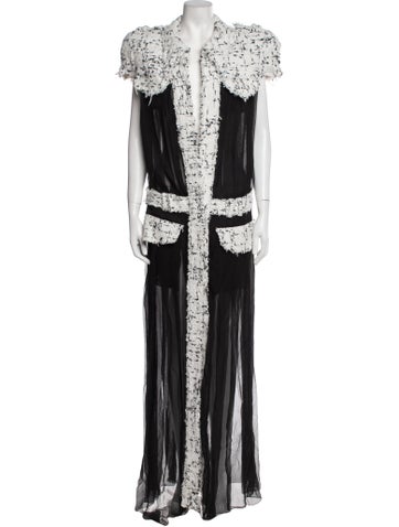BALMAIN Coats Colorblock Pattern Coat Us6, Fr38 | M