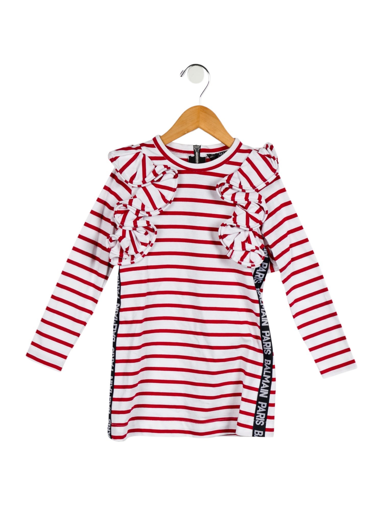 Balmain Girls' Striped Long Sleeve Top w/ Tags
